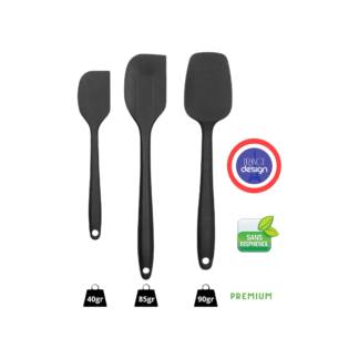 spatules en silicone lot de 3
