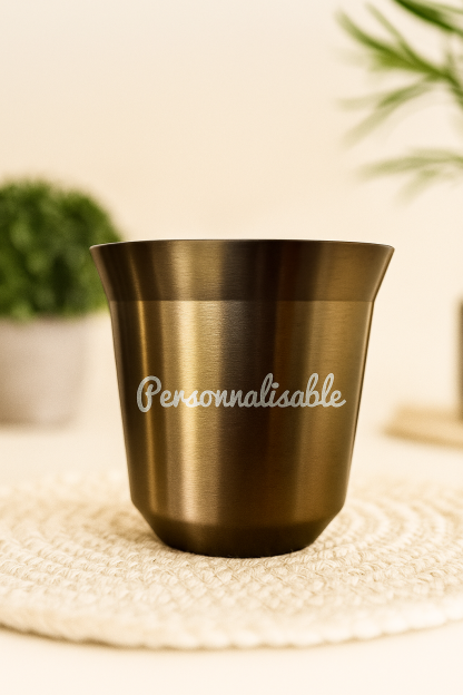 Tasses à Café Expresso style Nespresso Inox de 80 ml - Cuivre personnalisable – Image 3