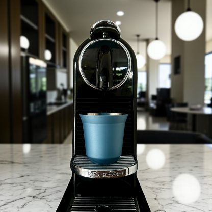 Tasses à Café Expresso style Nespresso Inox de 80 ml - Bleu clair personnalisable – Image 3