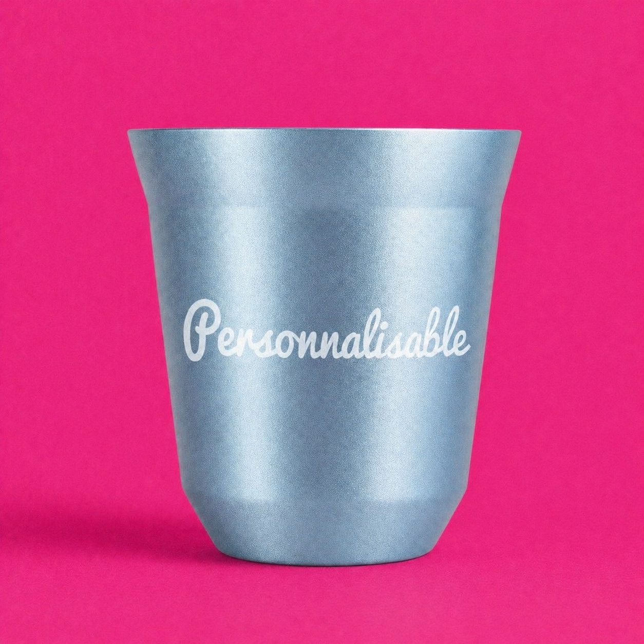 Tasse bleue claire personnalisable